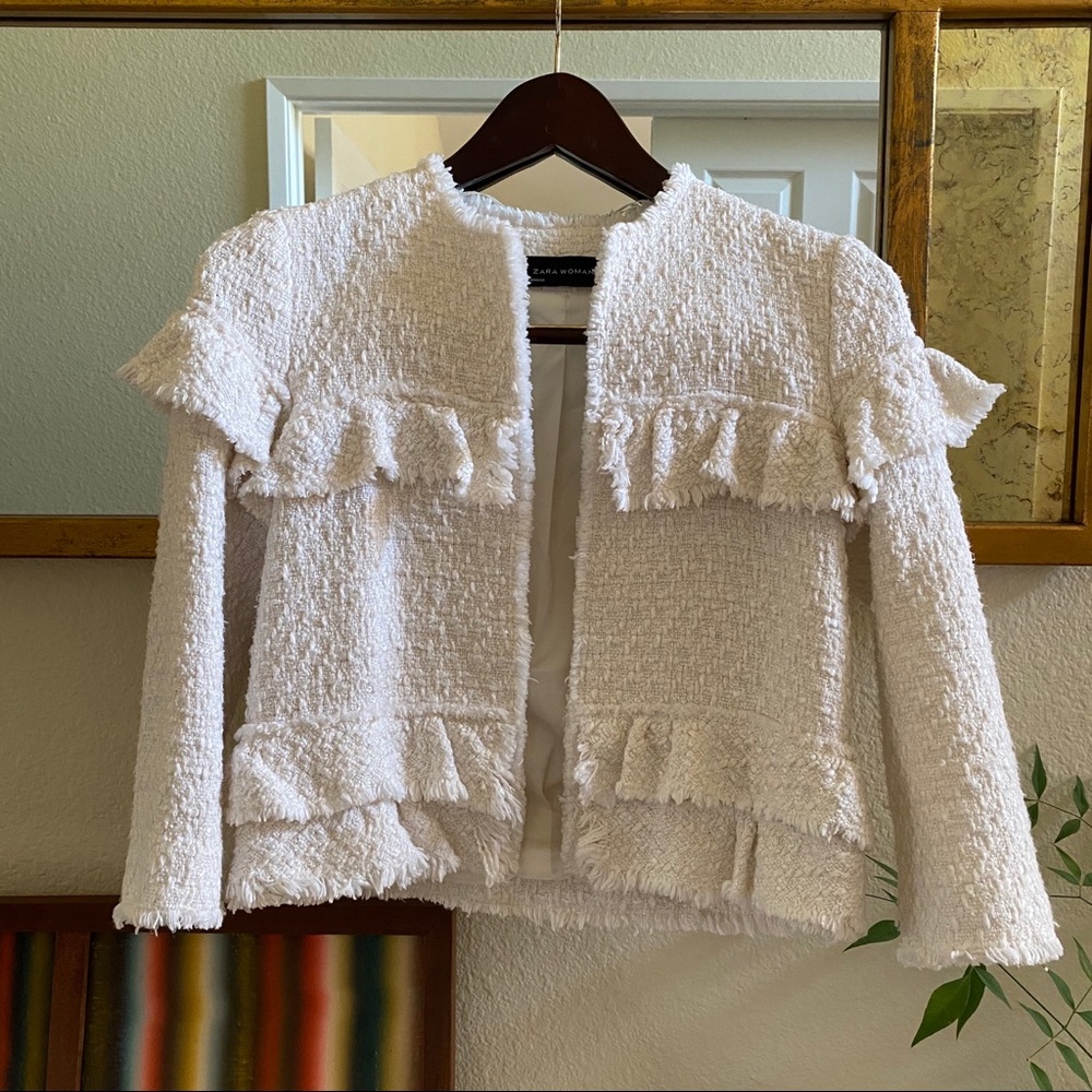 Zara Frilled Jacket XS